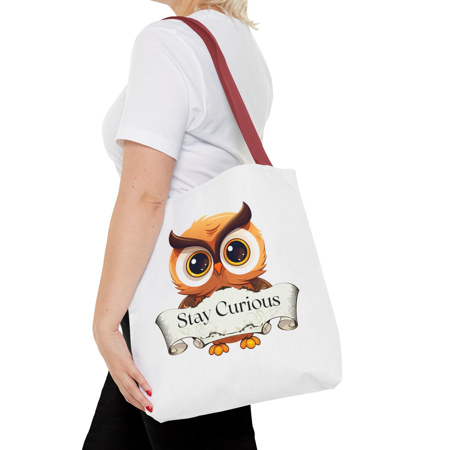 Literary Tote Bag - Stay Curous - The Dreamer's Bookshop Designs