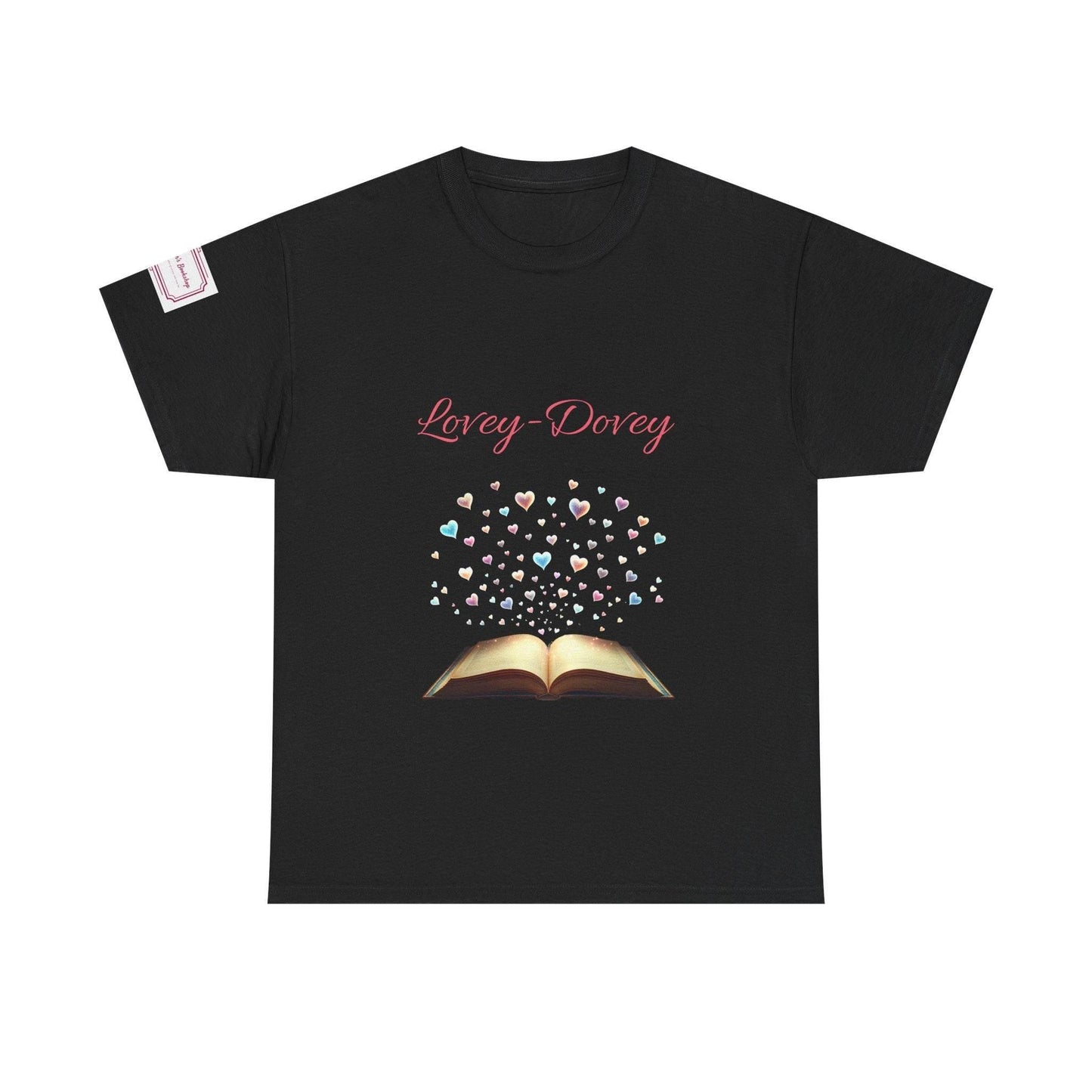 Lovey-Dovey - Graphic Unisex Heavy Cotton Tee - The Dreamer's Bookshop.