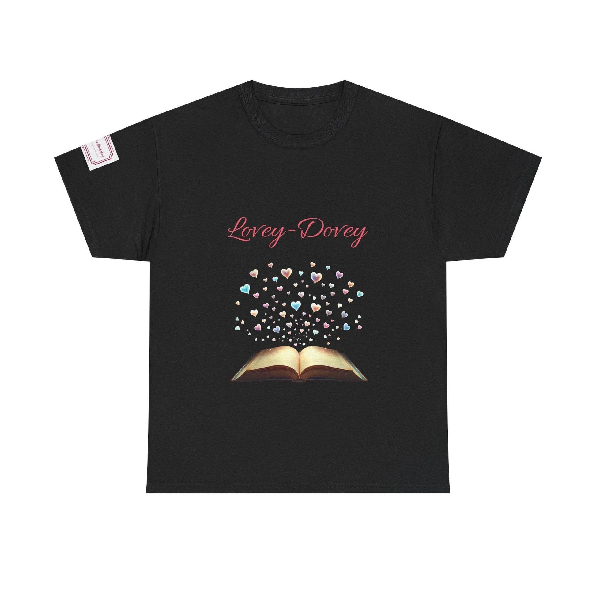 Lovey-Dovey - Graphic Unisex Heavy Cotton Tee - The Dreamer's Bookshop.