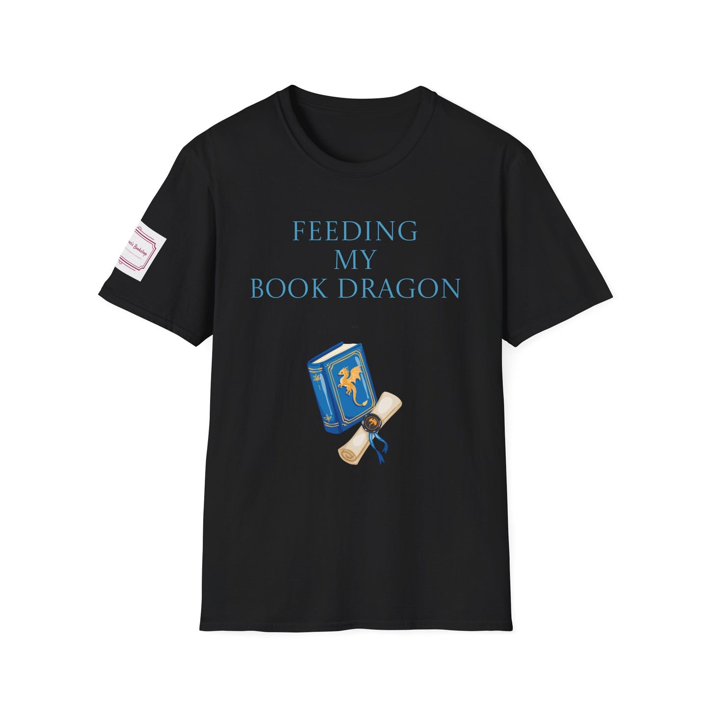 Unisex Softstyle T-Shirt - 'Book Dragon'