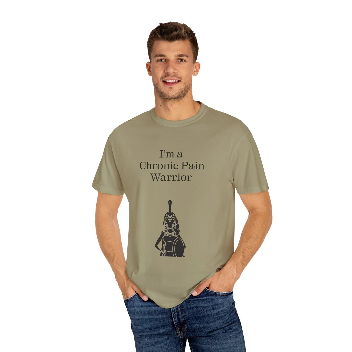 Chronic Pain Warrior Unisex Garment-Dyed T-Shirt - Empowering Supportive Apparel - The Dreamer's Bookshop.