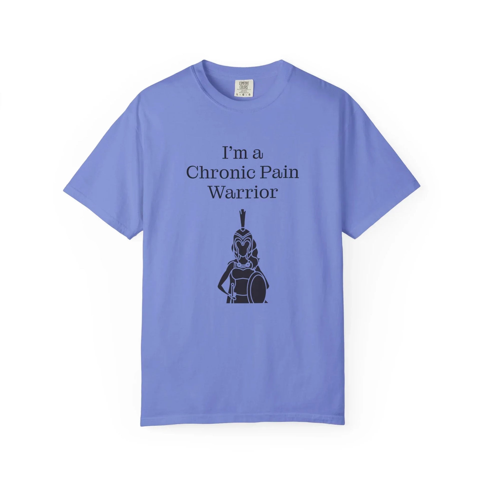 Chronic Pain Warrior Unisex Garment-Dyed T-shirt - Inspirational Motivational Tee - The Dreamer's Bookshop.