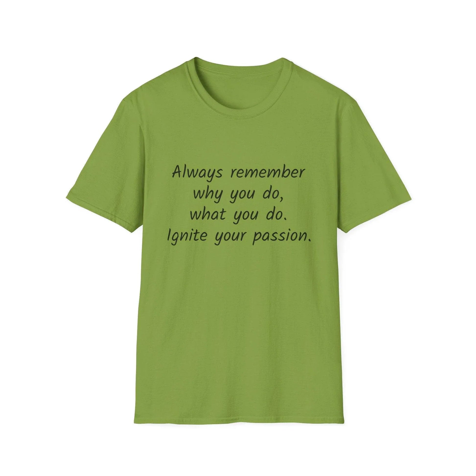 Inspirational Quote Unisex Softstyle T-Shirt - Ignite Your Passion - The Dreamer's Bookshop.