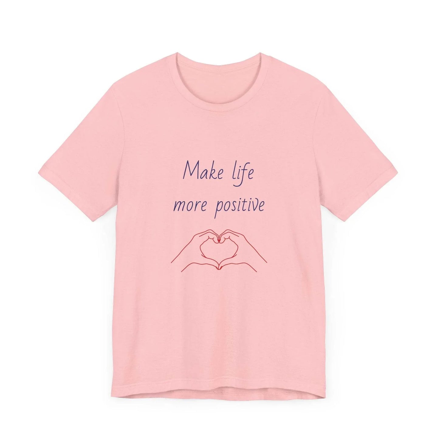 Positive Vibes Unisex Short Sleeve Tee - Make Life More Positive - The Dreamer's Bookshop.