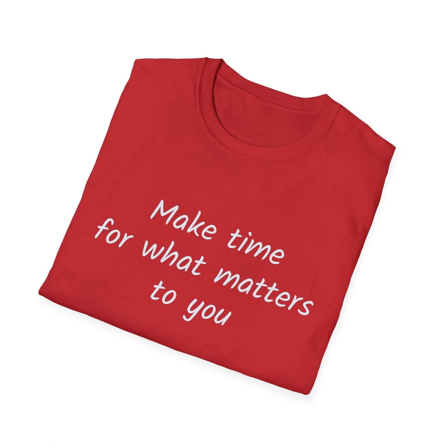 Inspirational Unisex Softstyle T-Shirt - Make Time - The Dreamer's Bookshop.