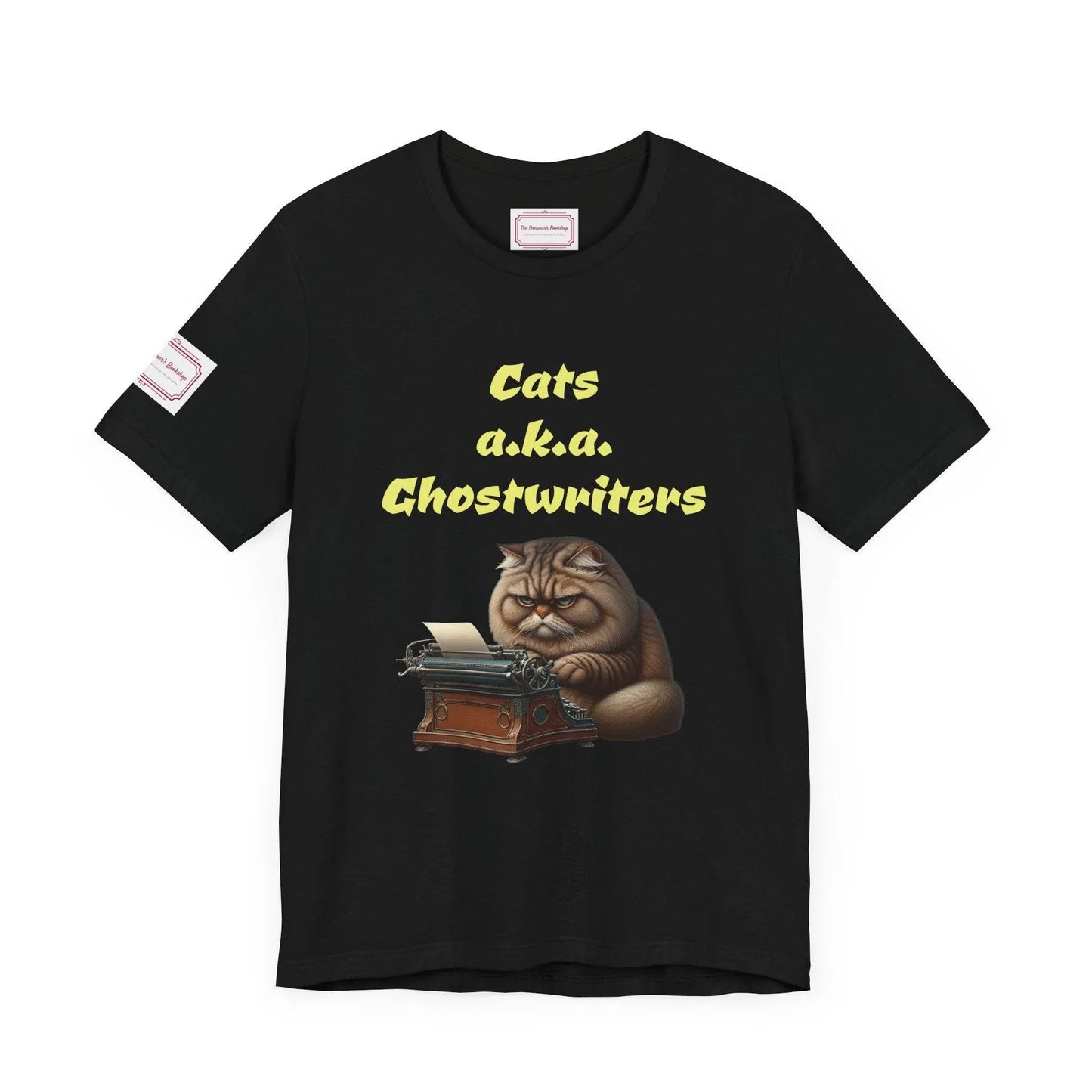 Cats Ghostwriters Tee - Fun Short Sleeve Shirt for Writers & Book Lovers - The Dreamer's Bookshop.