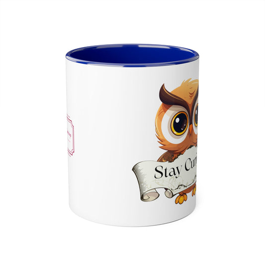 Stay Curious Mug - 11oz Coffee Cup for Book Lovers