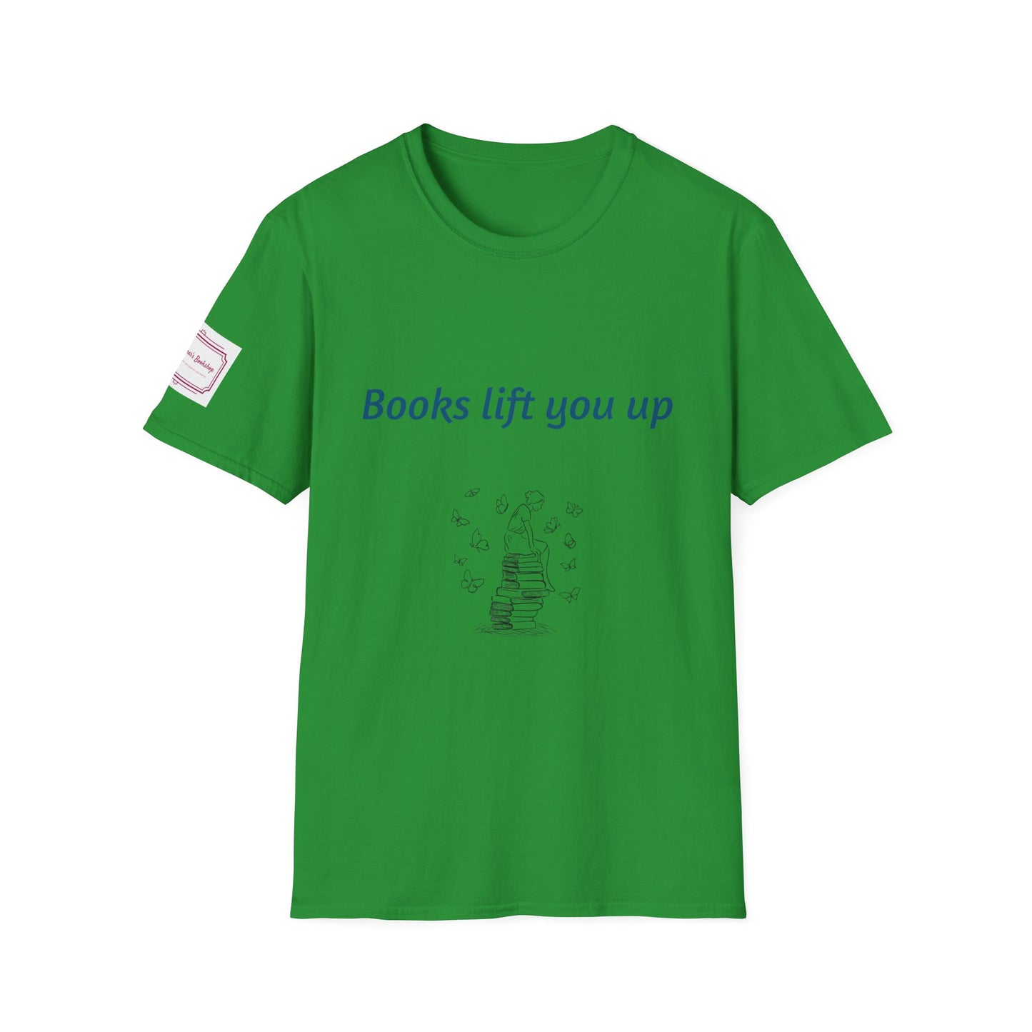 Inspirational Unisex Softstyle T-Shirt - Books Lift You Up