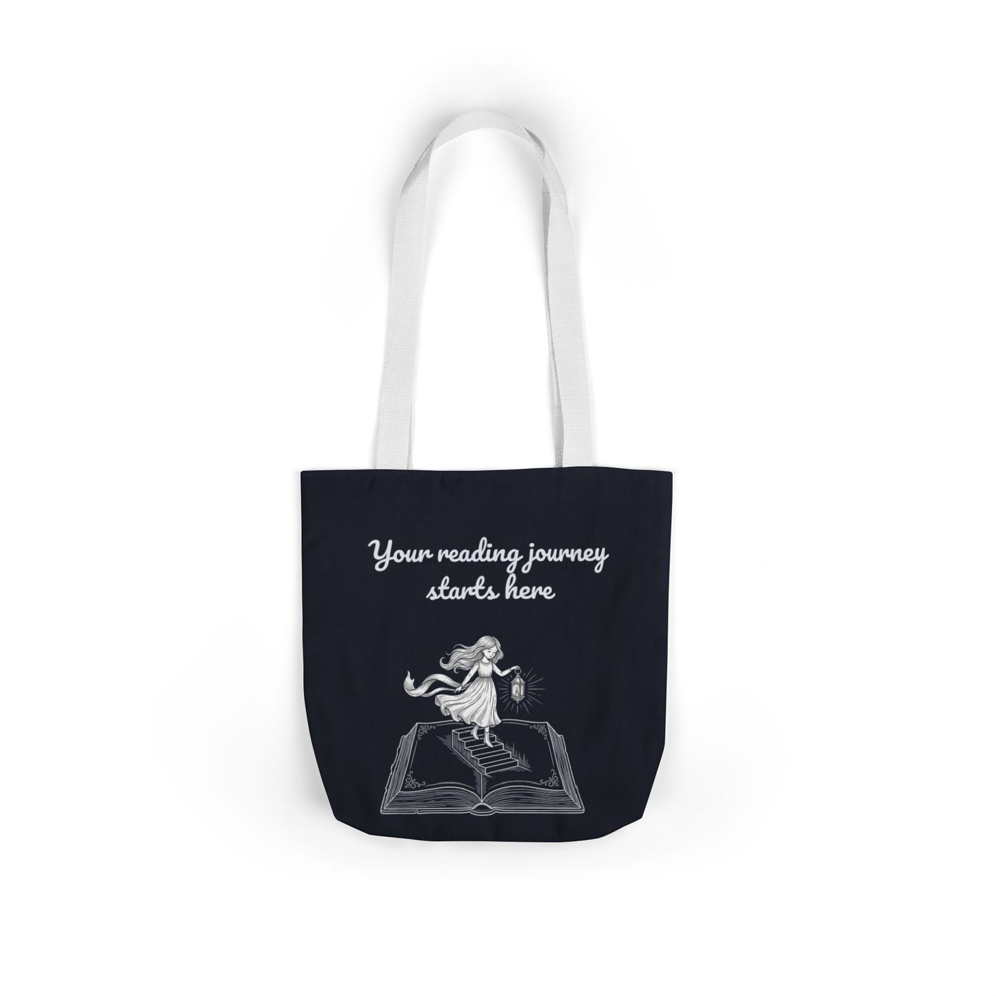 Whimsical Tote Bag - "Reading Journey"