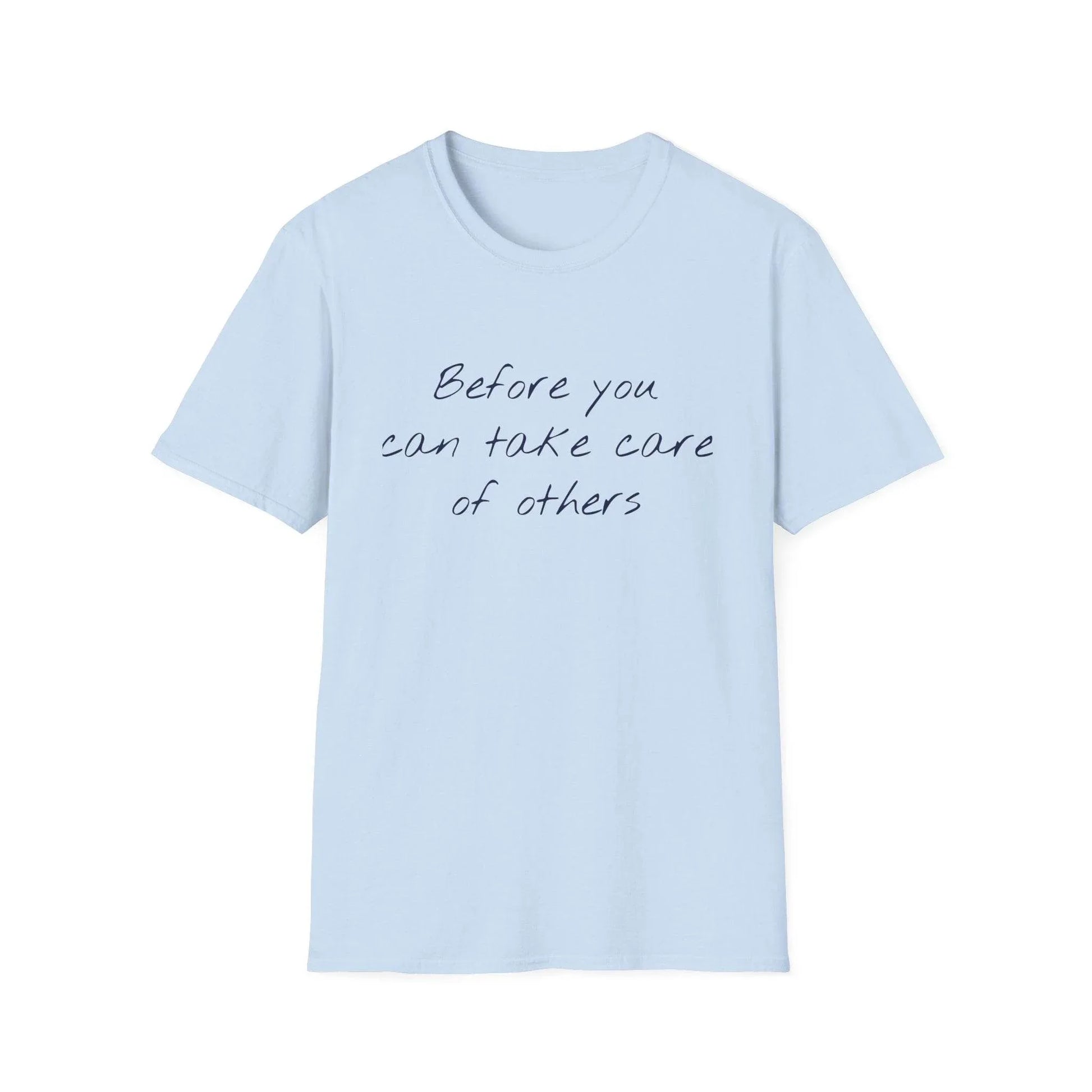 Unisex Softstyle T-Shirt - 'Take Care' Inspirational - The Dreamer's Bookshop.