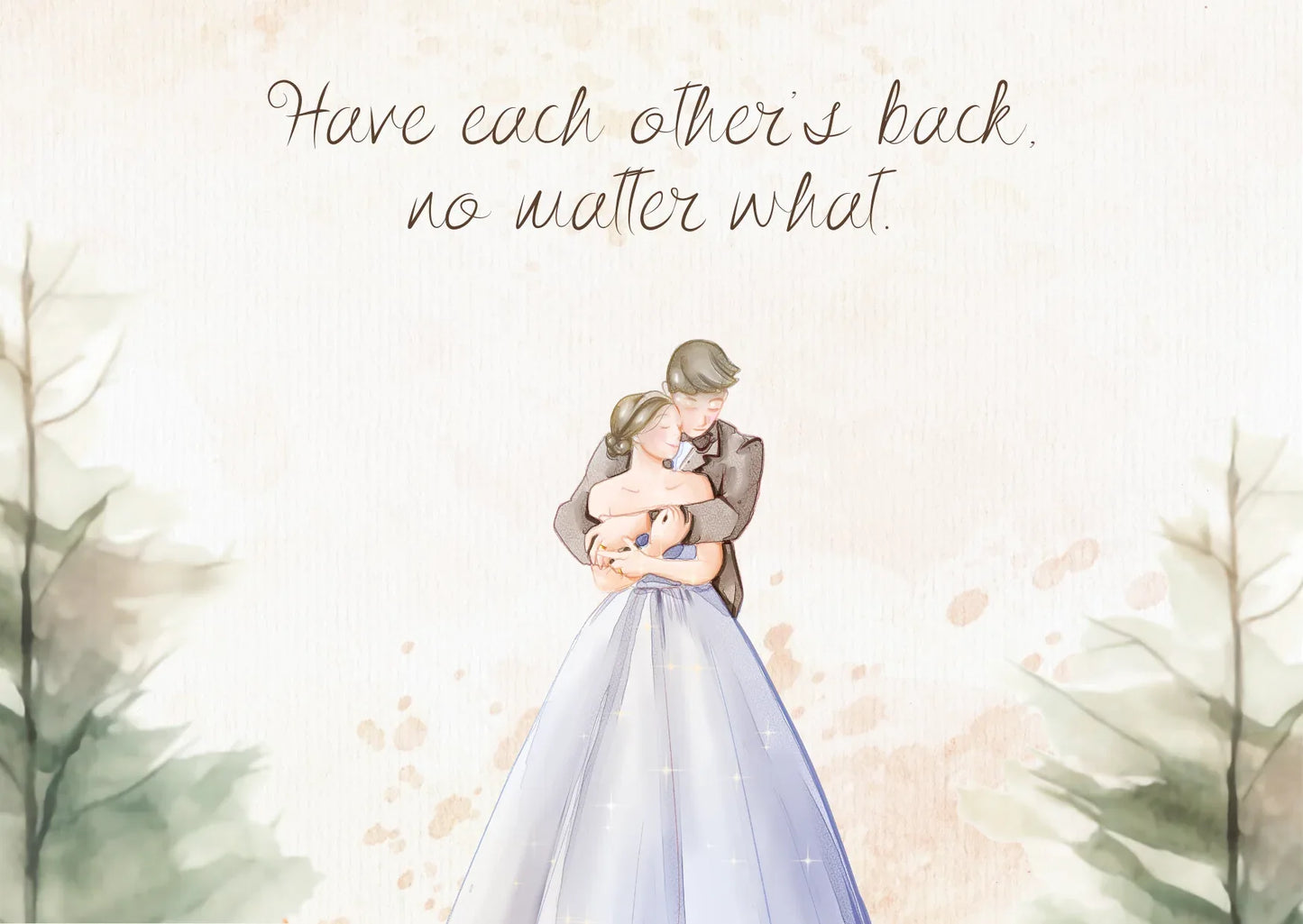 The Dreamer's Bookshop "No Matter What" Wedding Card - The Dreamer's Bookshop.