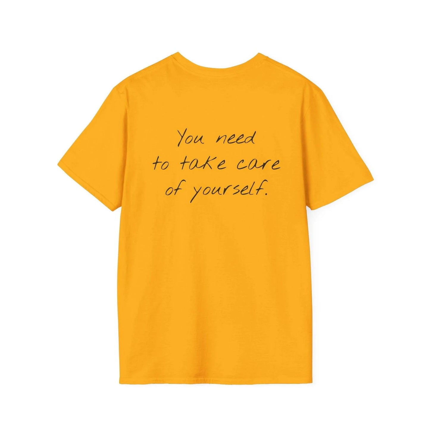 Unisex Softstyle T-Shirt - 'Take Care' Inspirational - The Dreamer's Bookshop.