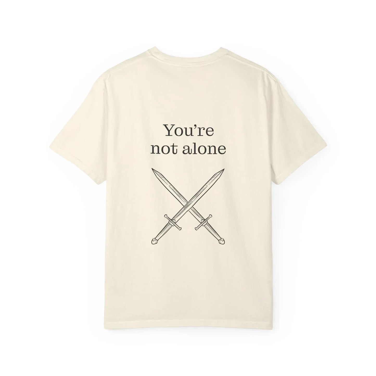 Trauma Survivor Unisex Garment-Dyed T-Shirt - Empowering Supportive Apparel - The Dreamer's Bookshop.
