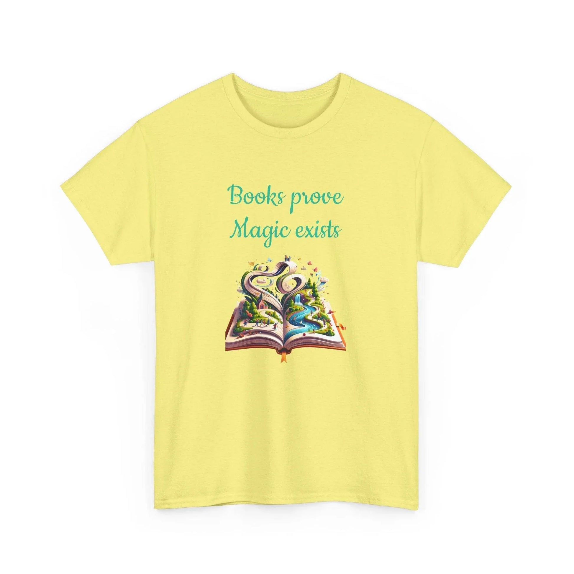 Magic Exists -A Unisex Heavy Cotton Tee - Perfect Gift for Book Lovers - The Dreamer's Bookshop.