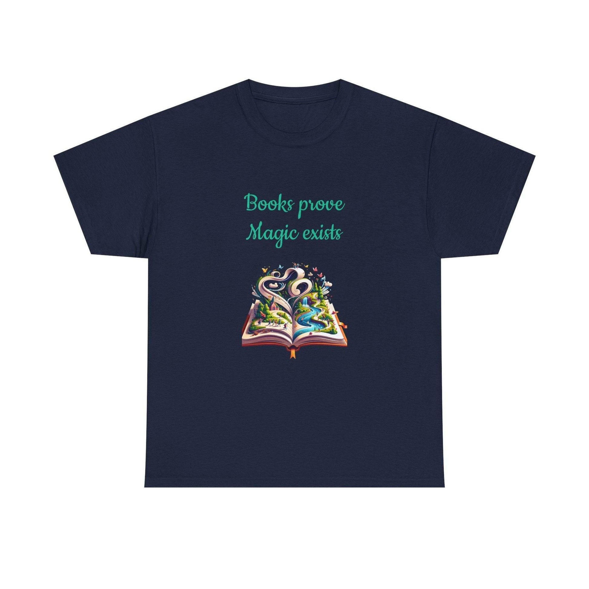 Magic Exists -A Unisex Heavy Cotton Tee - Perfect for Book Lovers - The Dreamer's Bookshop.