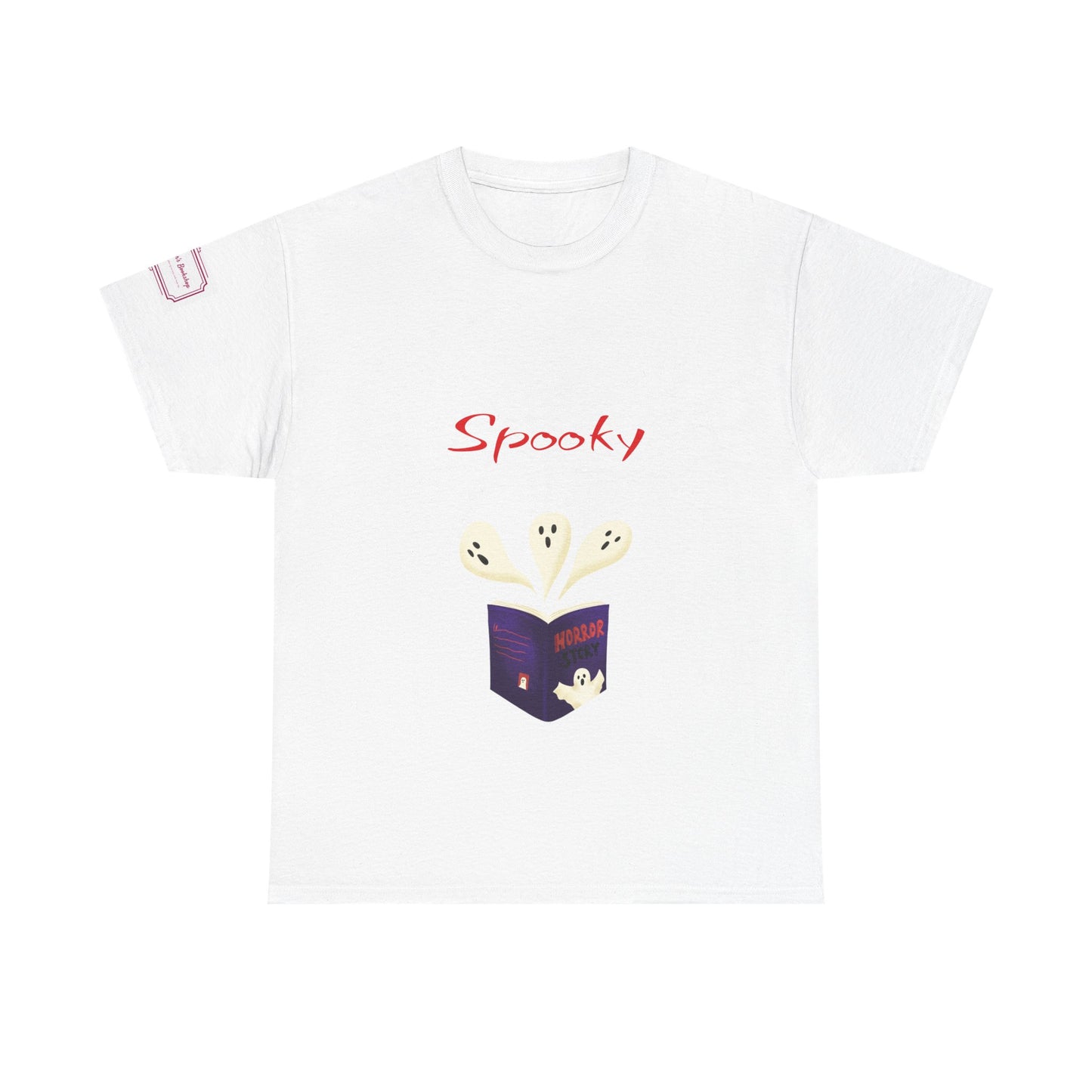 US (Ww) Fiction - Graphic Unisex Heavy Cotton Tee - Spooky Books