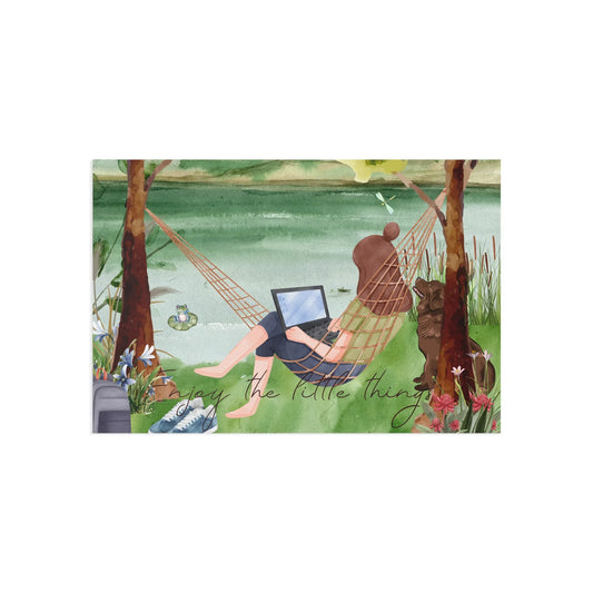 The Dreamer's Bookshop "Lake" Enjoy the Little Things Card - The Dreamer's Bookshop.