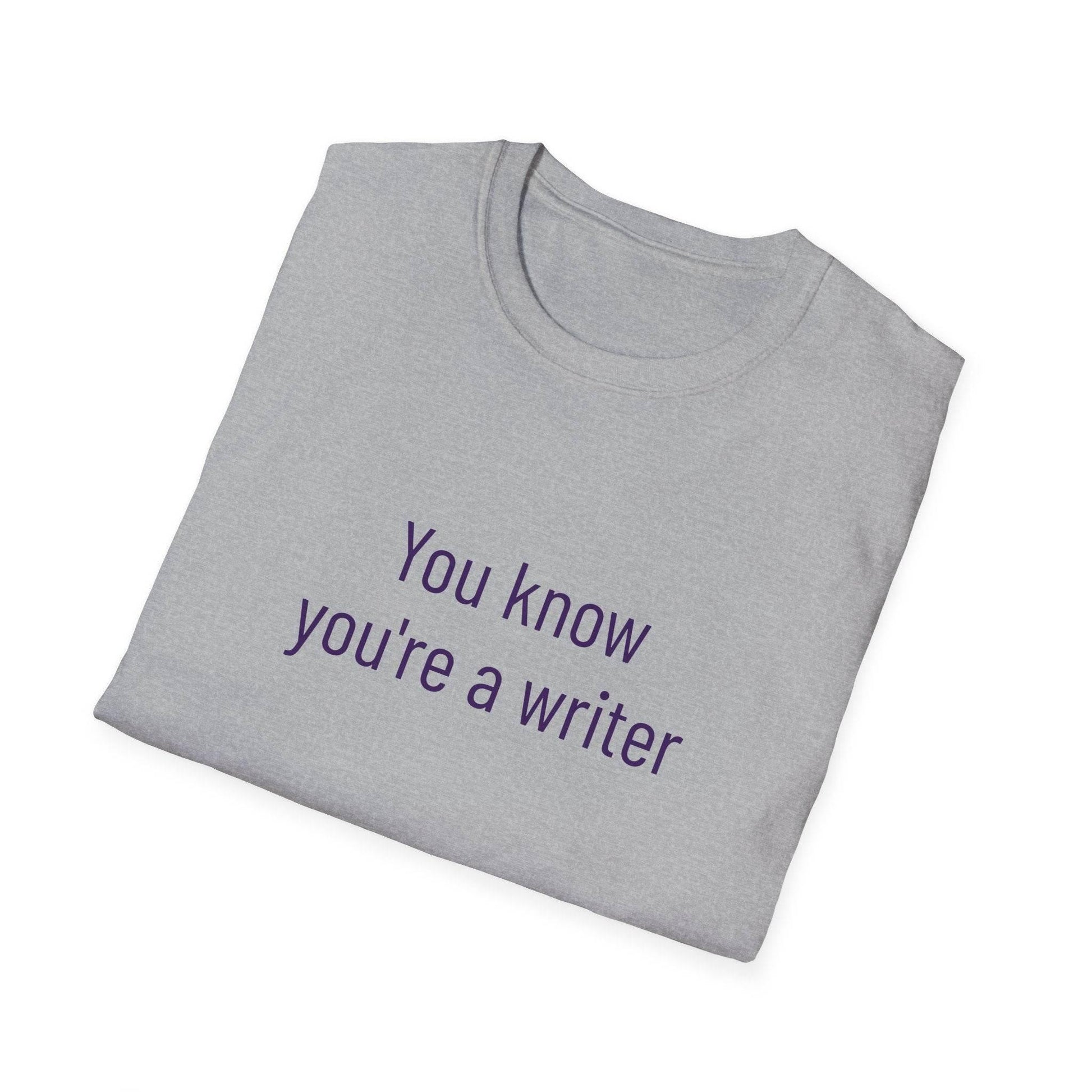 Inspirational Unisex Softstyle T-Shirt - 'You Know' Philosophical Design - The Dreamer's Bookshop.