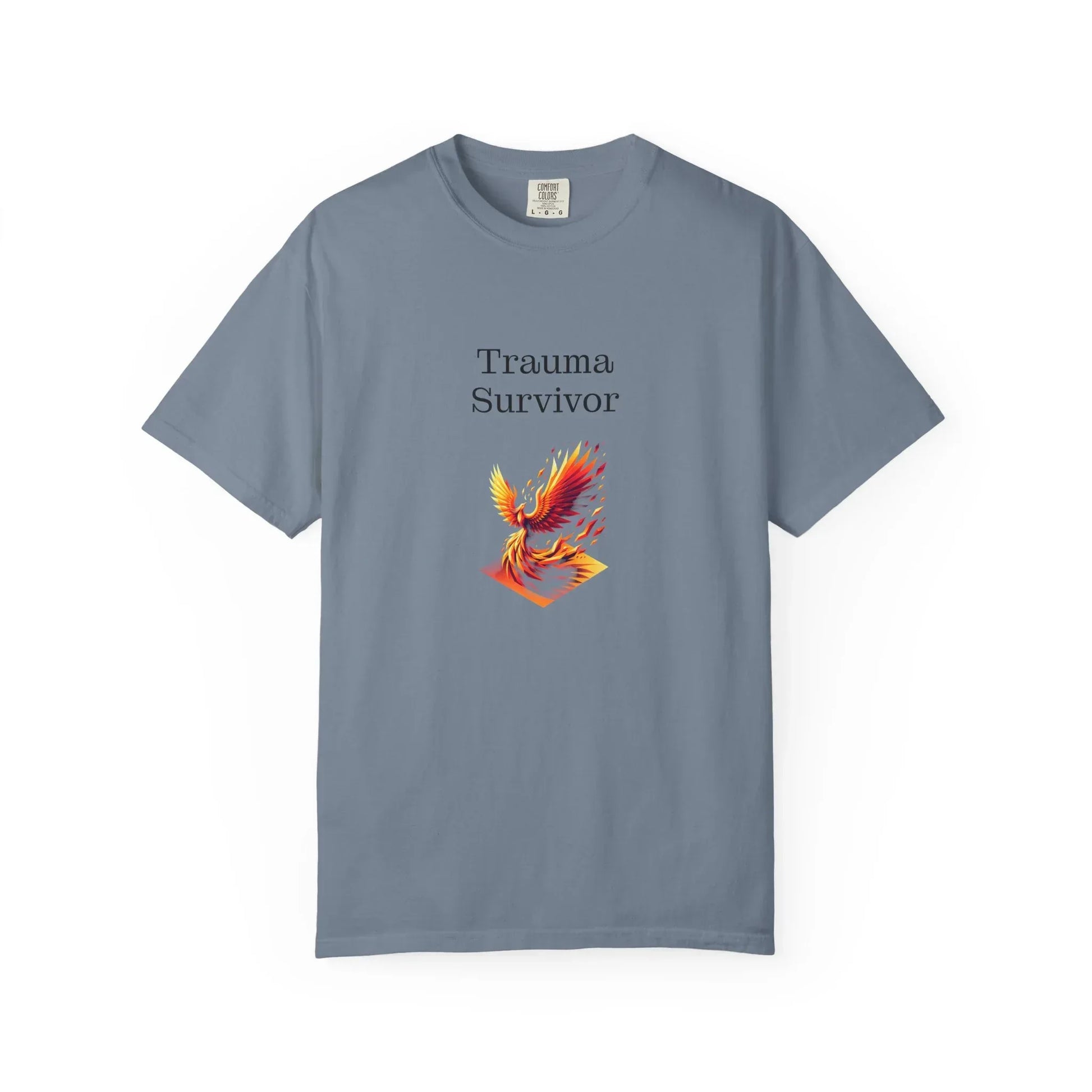 Trauma Survivor Unisex Garment-Dyed T-shirt - Inspirational Motivational Tee - The Dreamer's Bookshop.