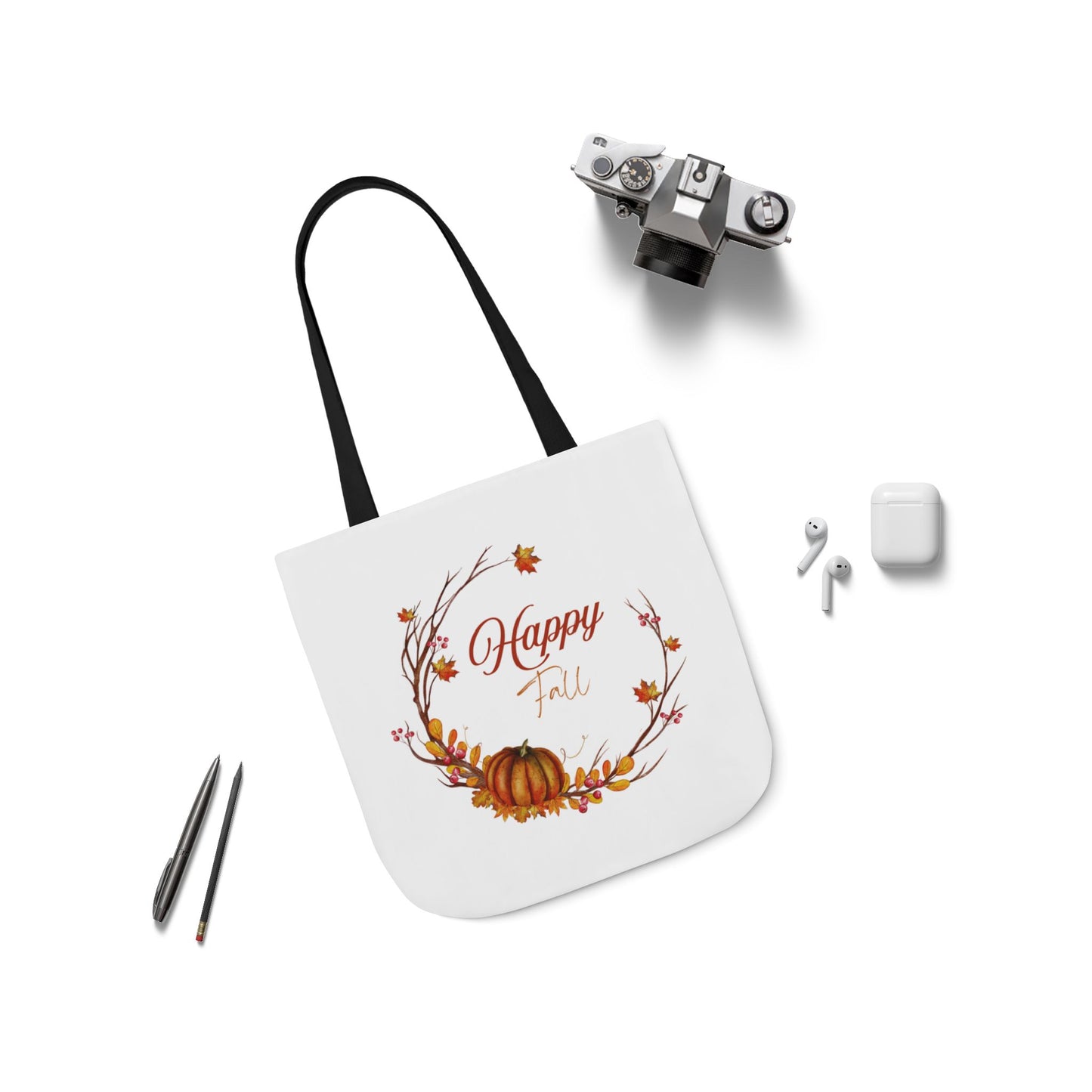 Happy Fall Tote Bag - Perfect for Book Lovers & Indie Authors