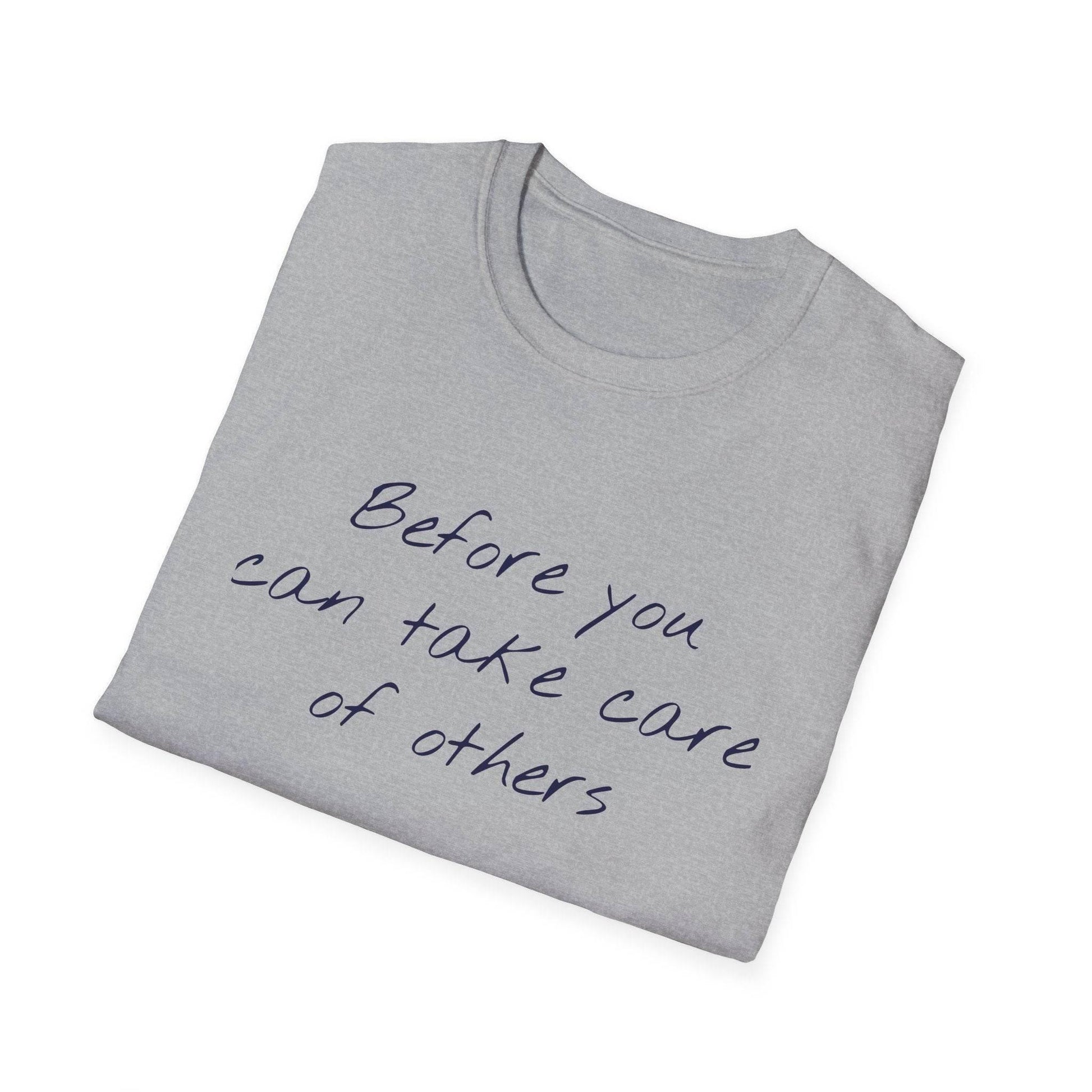 Unisex Softstyle T-Shirt - 'Take Care' Inspirational - The Dreamer's Bookshop.