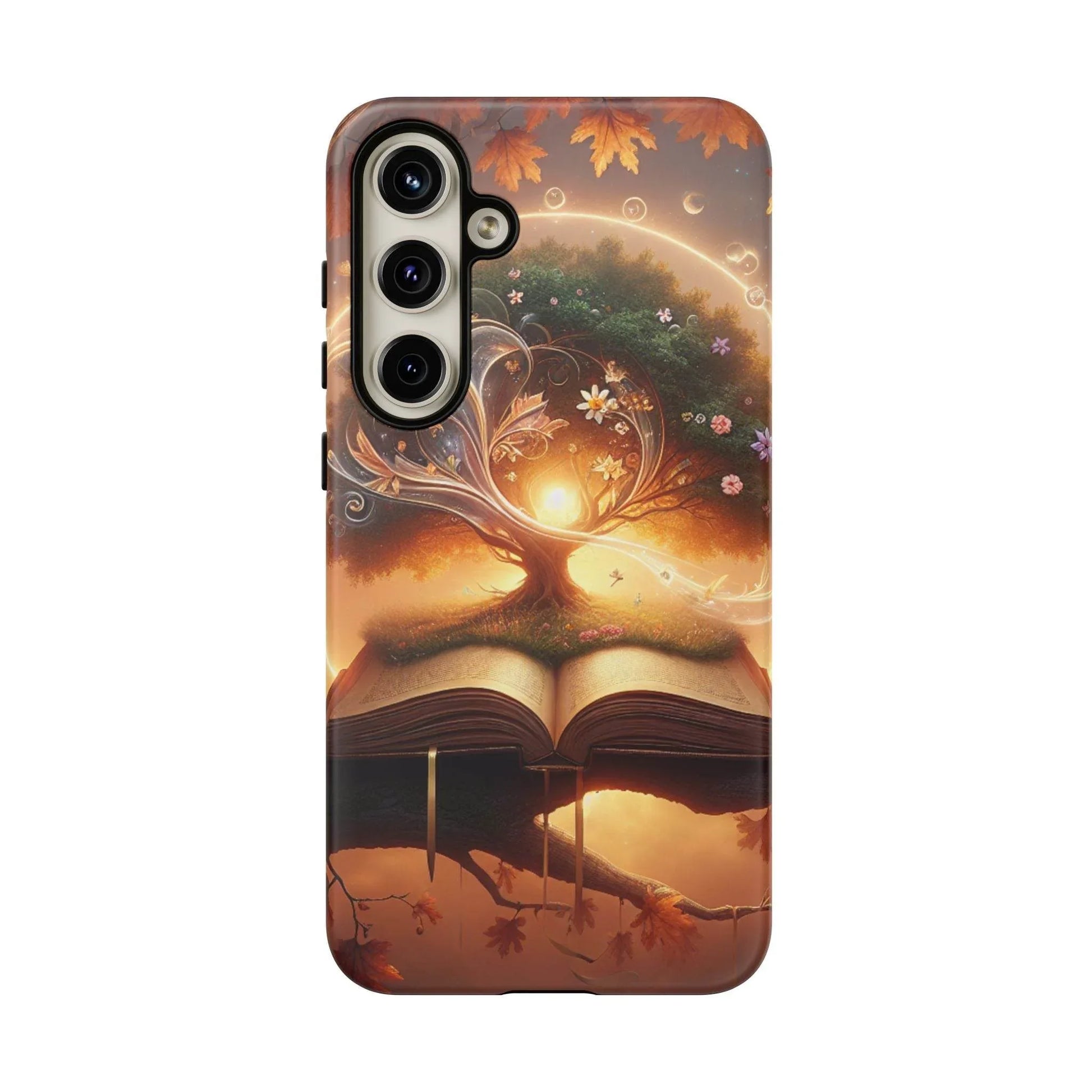 Nature-Inspired iPhone & Samsung Phone Case with Tree of Life Design - The Dreamer's Bookshop.