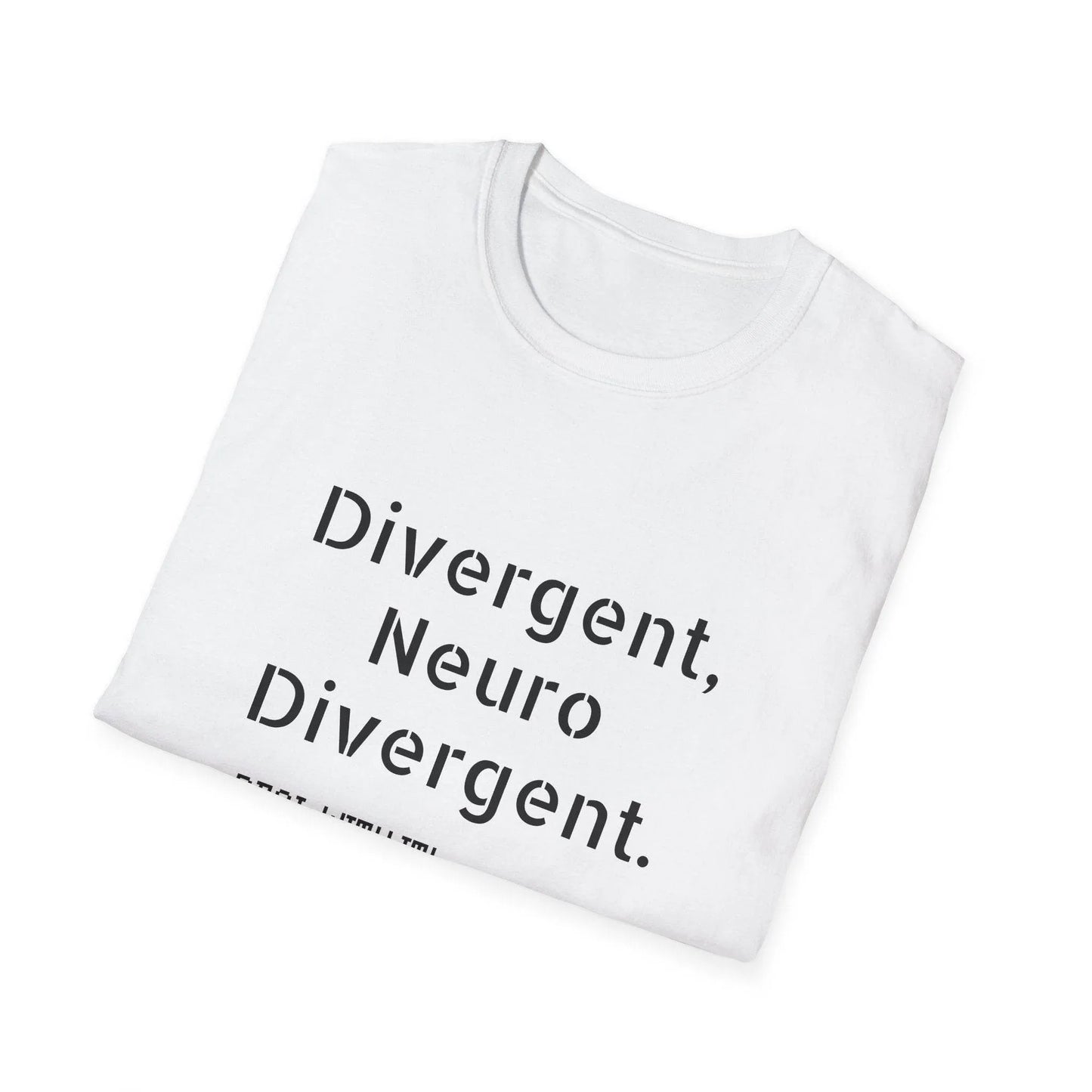 Divergent Neuro Divergent T-Shirt - Unisex Softstyle Tee - The Dreamer's Bookshop.