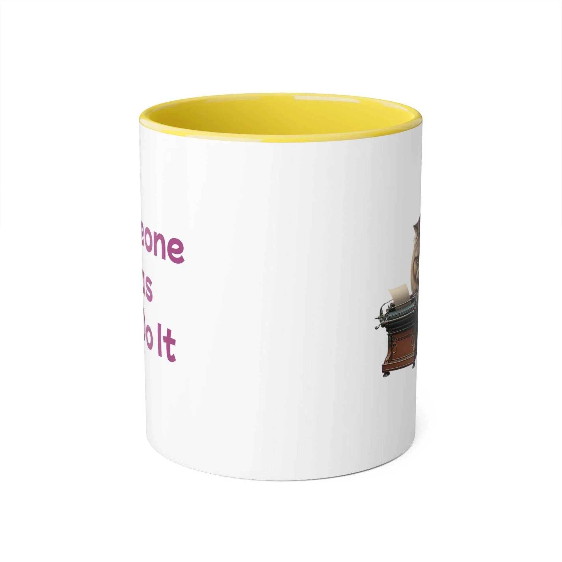 Funny Writer Cat Accent Mug - 11oz Coffee Cup for Book Lovers - The Dreamer's Bookshop.
