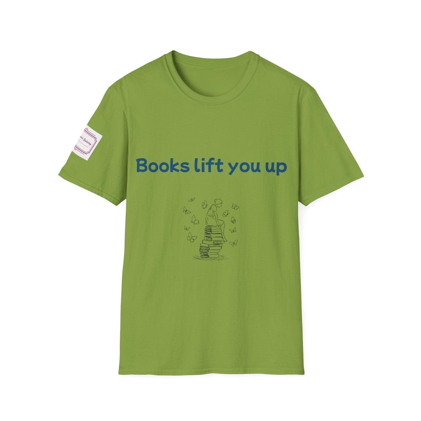 Inspirational Unisex Softstyle T-Shirt - Books Lift You Up