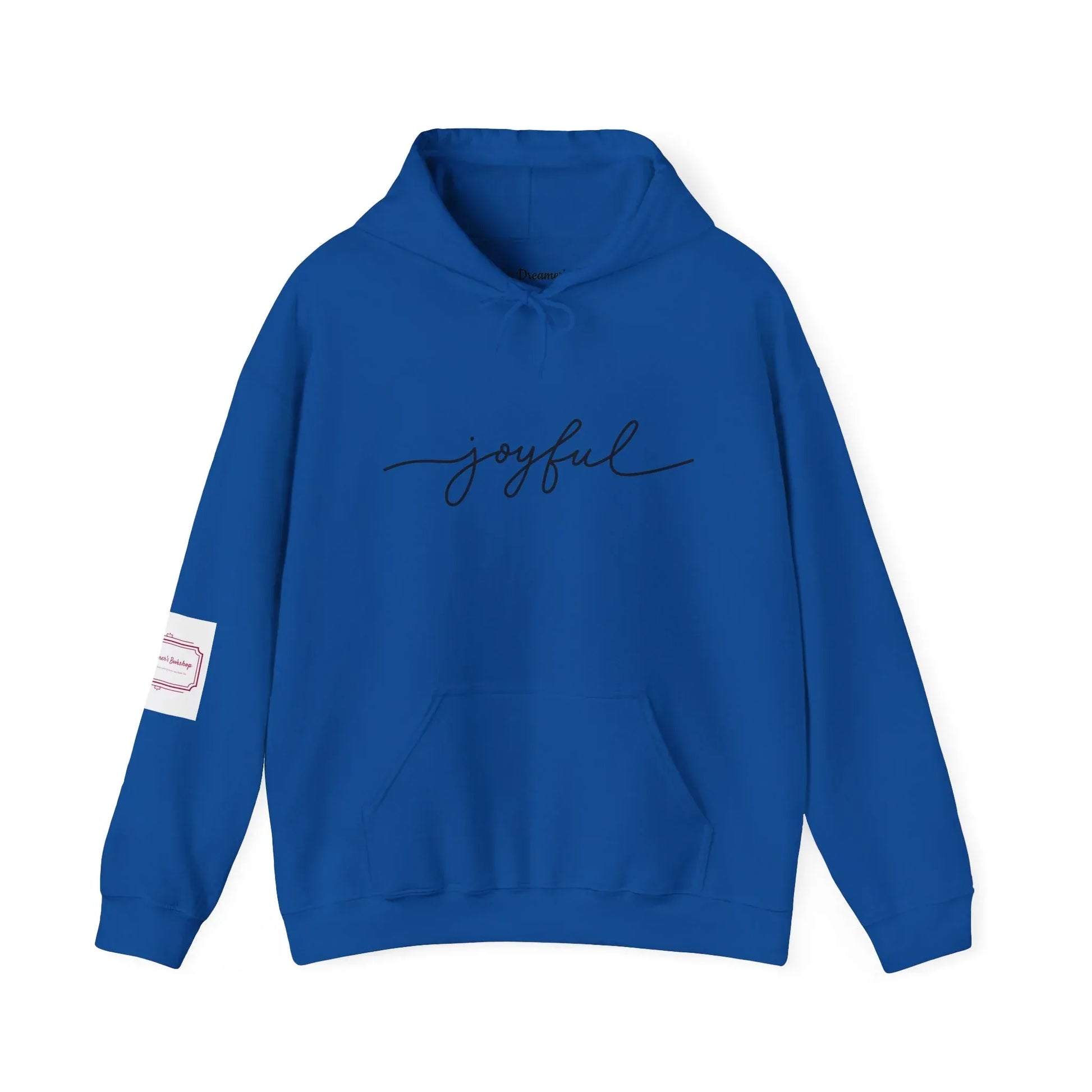 Christmas Joyful Unisex Hooded Sweatshirt - Cozy Literary Apparel - The Dreamer's Bookshop.