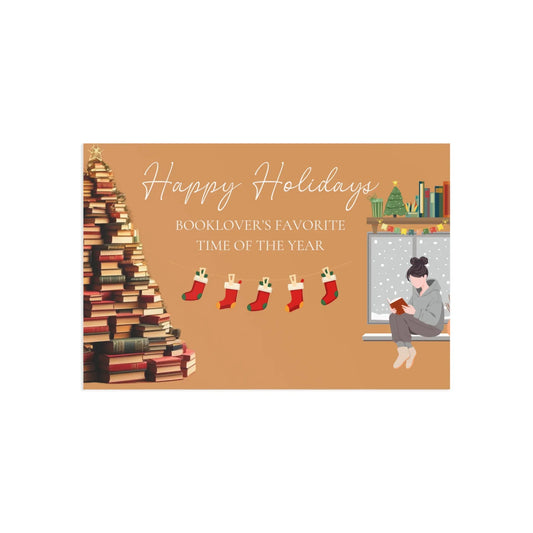 The Dreamer's Bookshop "Booklovers XMas" Cute Christmas Cards - The Dreamer's Bookshop.