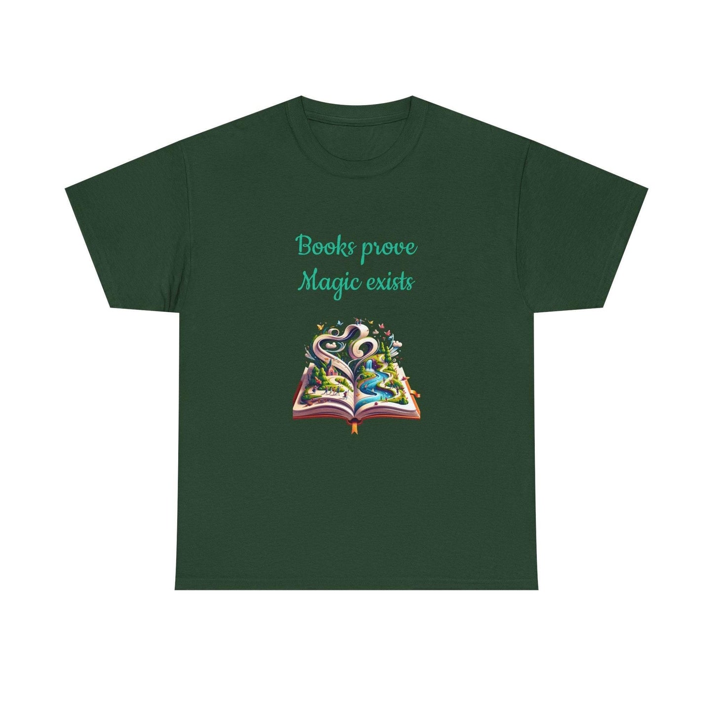 Magic Exists -A Unisex Heavy Cotton Tee - Perfect for Book Lovers - The Dreamer's Bookshop.