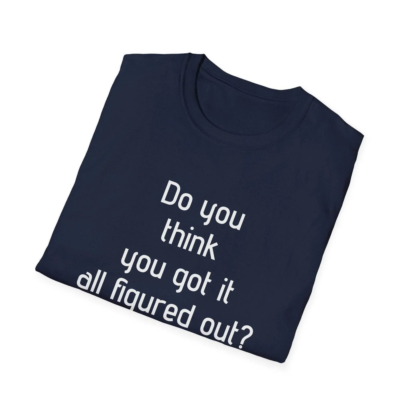 Inspirational Unisex Softstyle T-Shirt - 'Think Again' Motivational Design - The Dreamer's Bookshop.