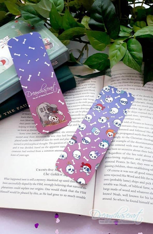 Dreamchaserart - Schattige schedels Bladwijzer - The Dreamer's Bookshop.
