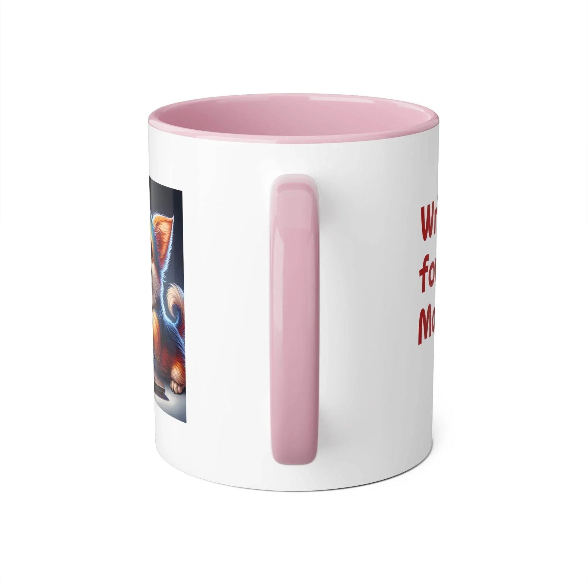 Funny Dog Writer Accent Mug - 11oz Coffee Cup for Book Lovers - The Dreamer's Bookshop.