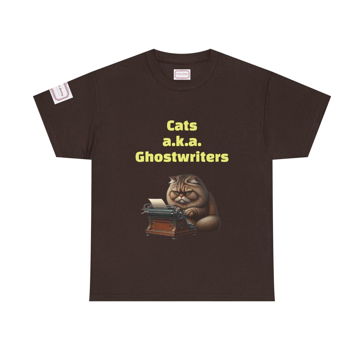 Cats Ghostwriters - Unisex Heavy Cotton Tee - Perfect for Book Lovers - The Dreamer's Bookshop.