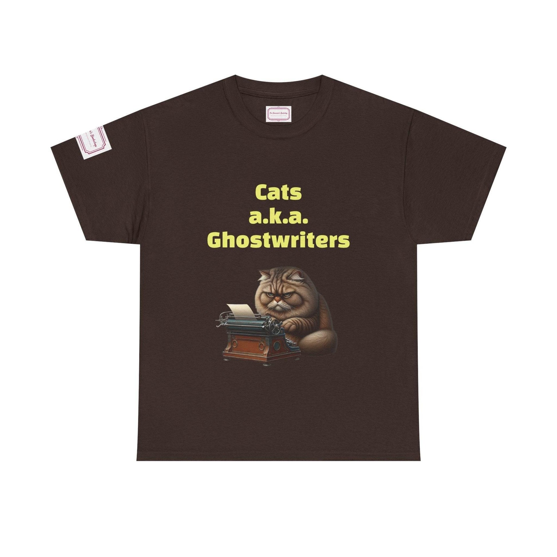 Cats Ghostwriters - Unisex Heavy Cotton Tee - Perfect for Book Lovers - The Dreamer's Bookshop.