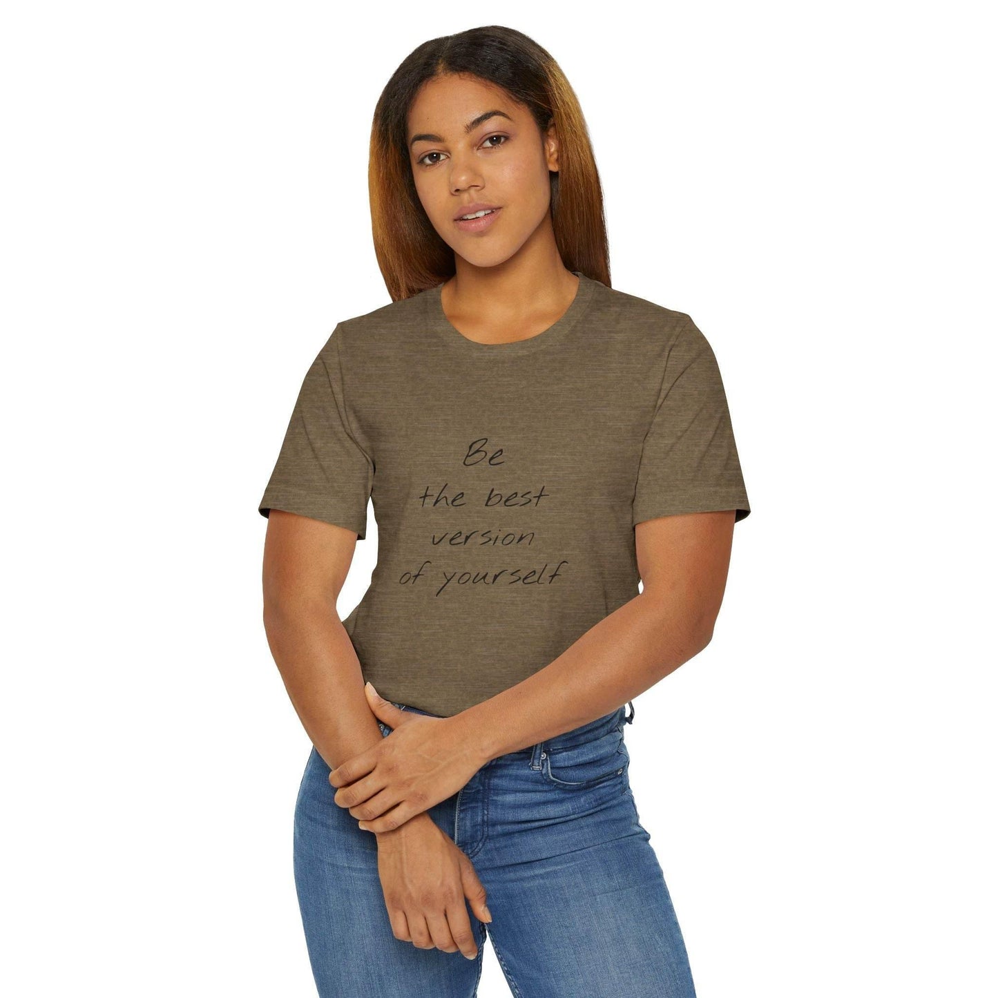 Inspirational Unisex Jersey T-Shirt - Be The Best Vibe - The Dreamer's Bookshop.