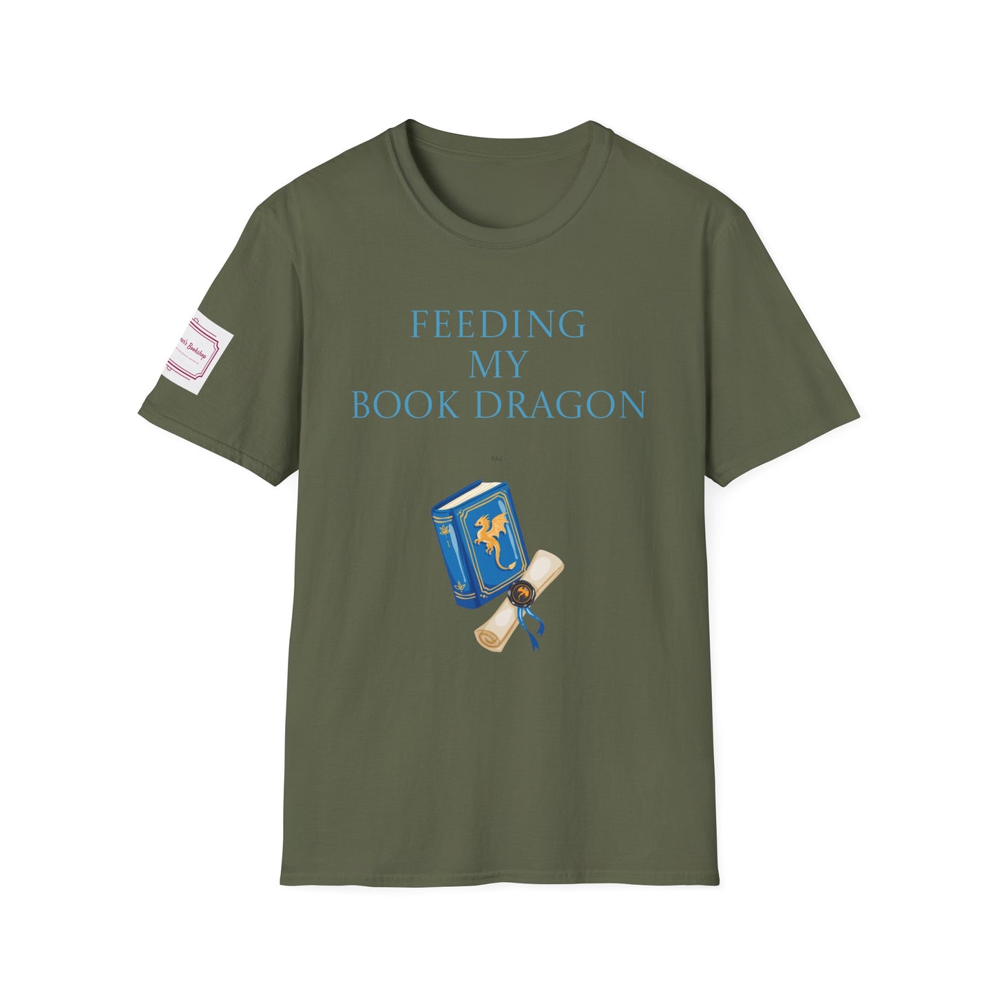 Unisex Softstyle T-Shirt - 'Book Dragon'