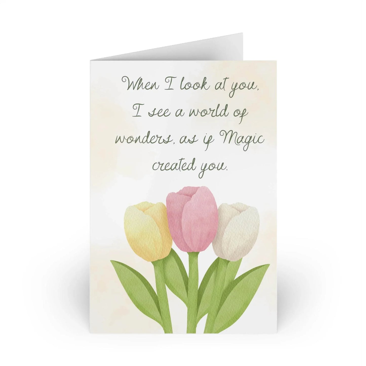 The Dreamer's Bookshop Affection "When I Look" Art Print Card - The Dreamer's Bookshop.