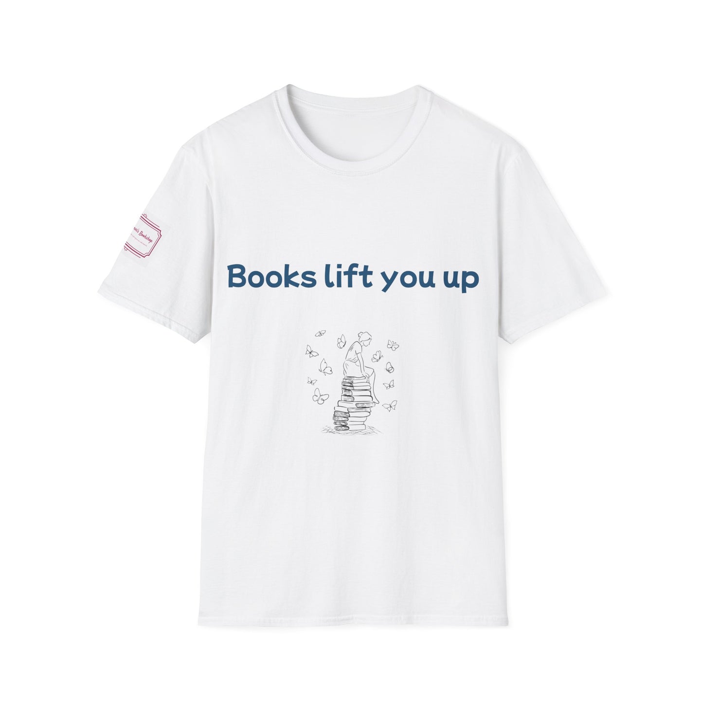 Inspirational Unisex Softstyle T-Shirt - Books Lift You Up