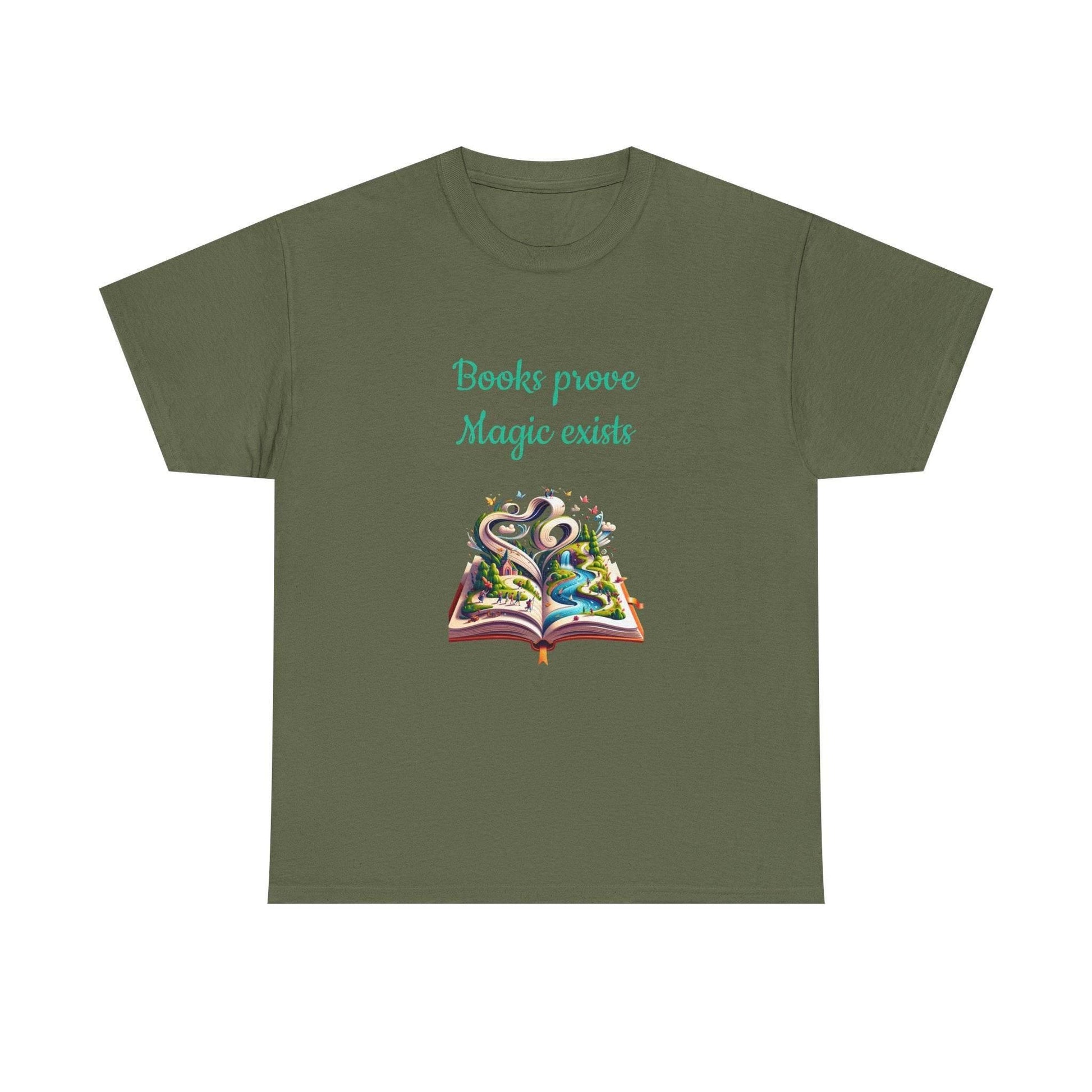 Magic Exists -A Unisex Heavy Cotton Tee - Perfect for Book Lovers - The Dreamer's Bookshop.