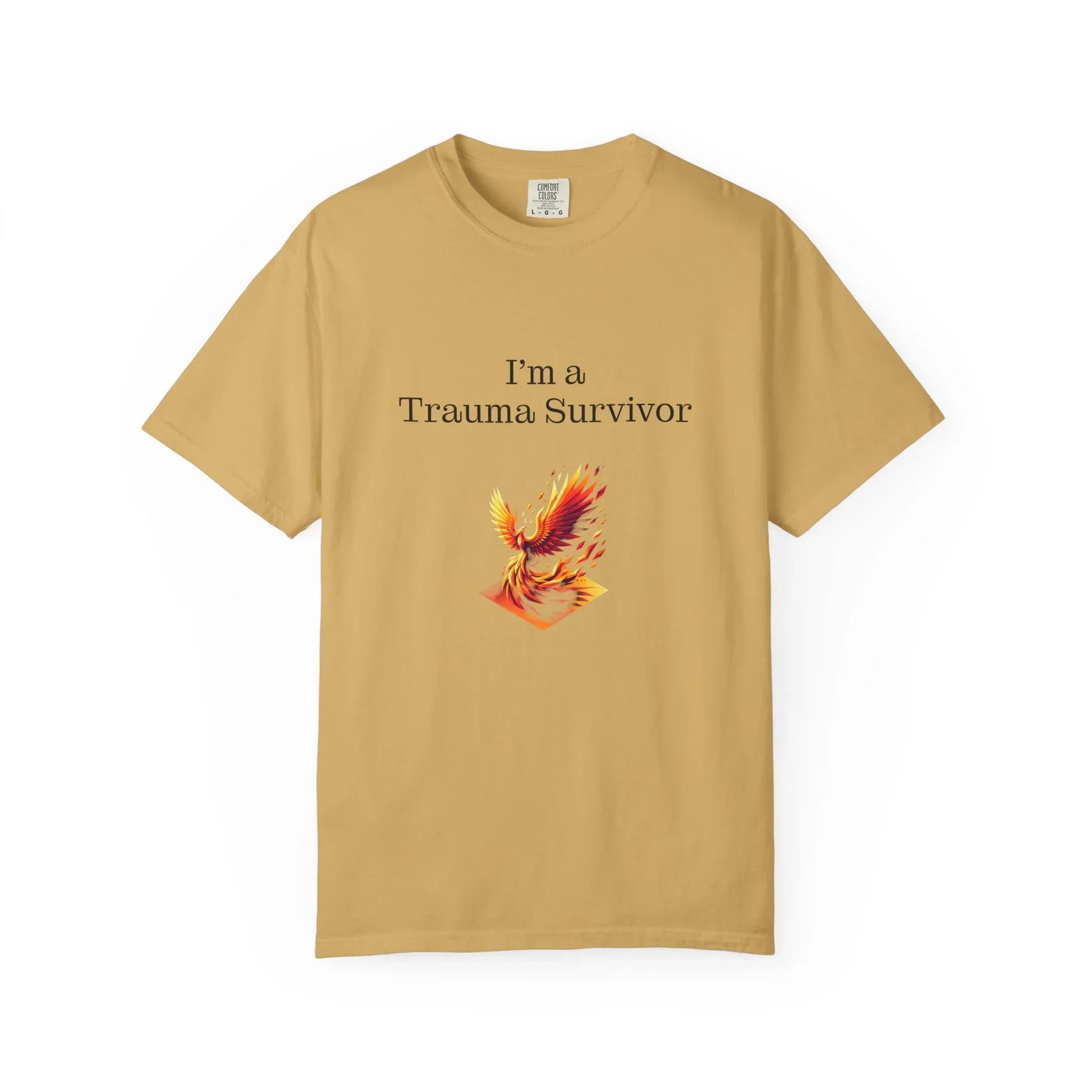 Trauma Survivor Unisex Garment-Dyed T-Shirt - Empowering Supportive Apparel - The Dreamer's Bookshop.