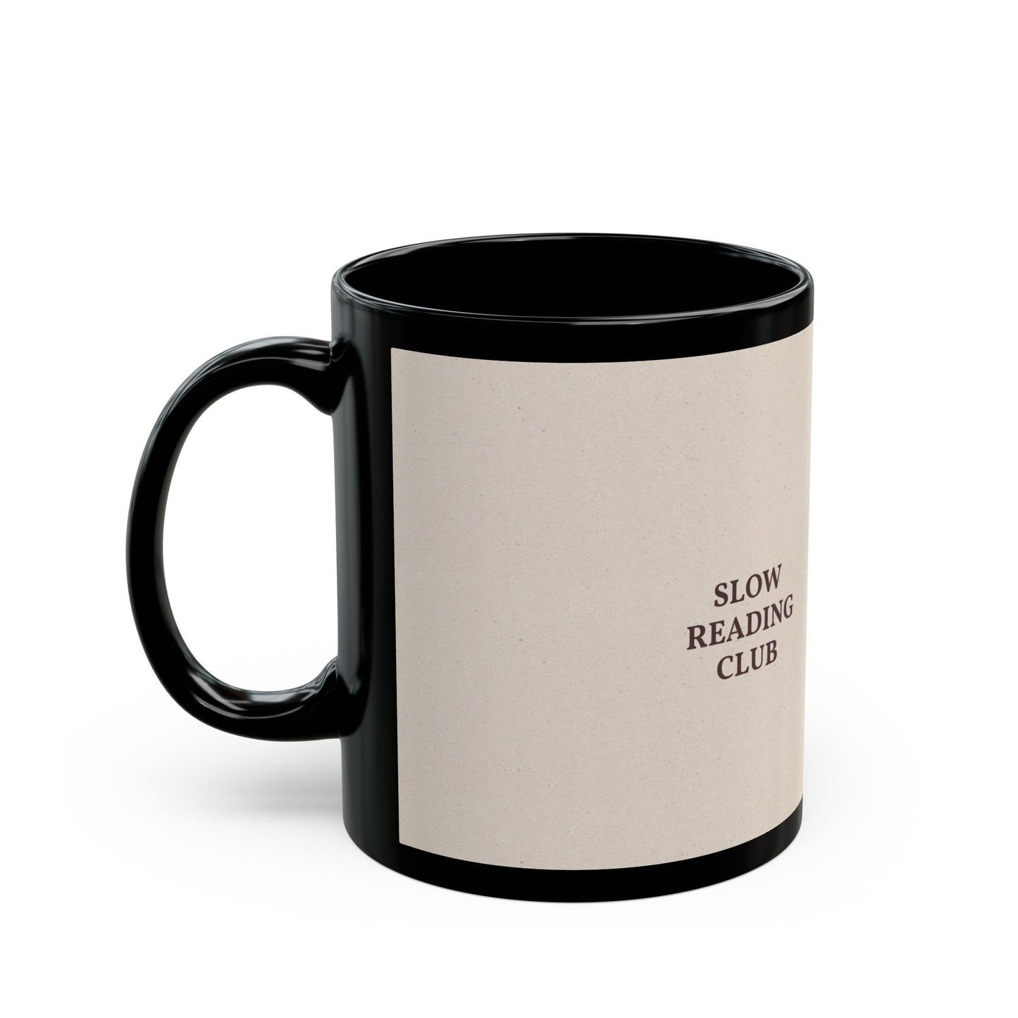 Black Mug (11oz, 15oz) - Slow Reading Club - TDL