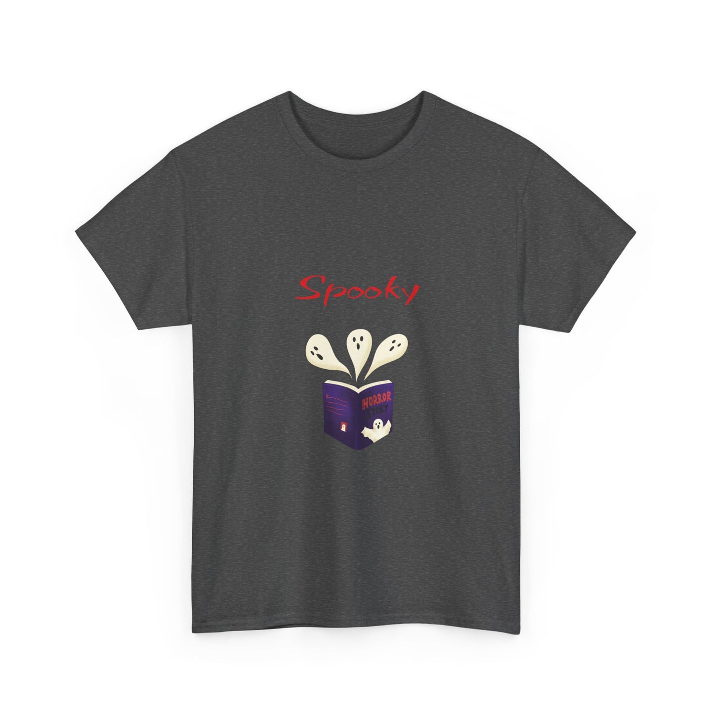 CA - Fiction -  Graphic Tee - Unisex Heavy Cotton T-Shirt Spooky Books