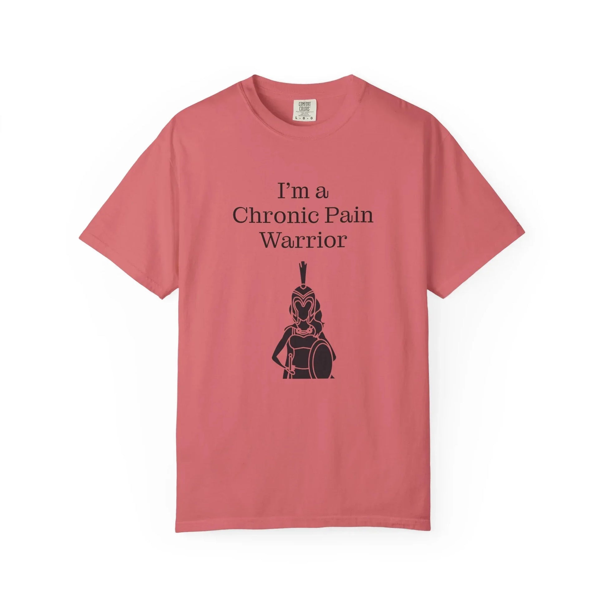 Chronic Pain Warrior Unisex Garment-Dyed T-shirt - Inspirational Motivational Tee - The Dreamer's Bookshop.