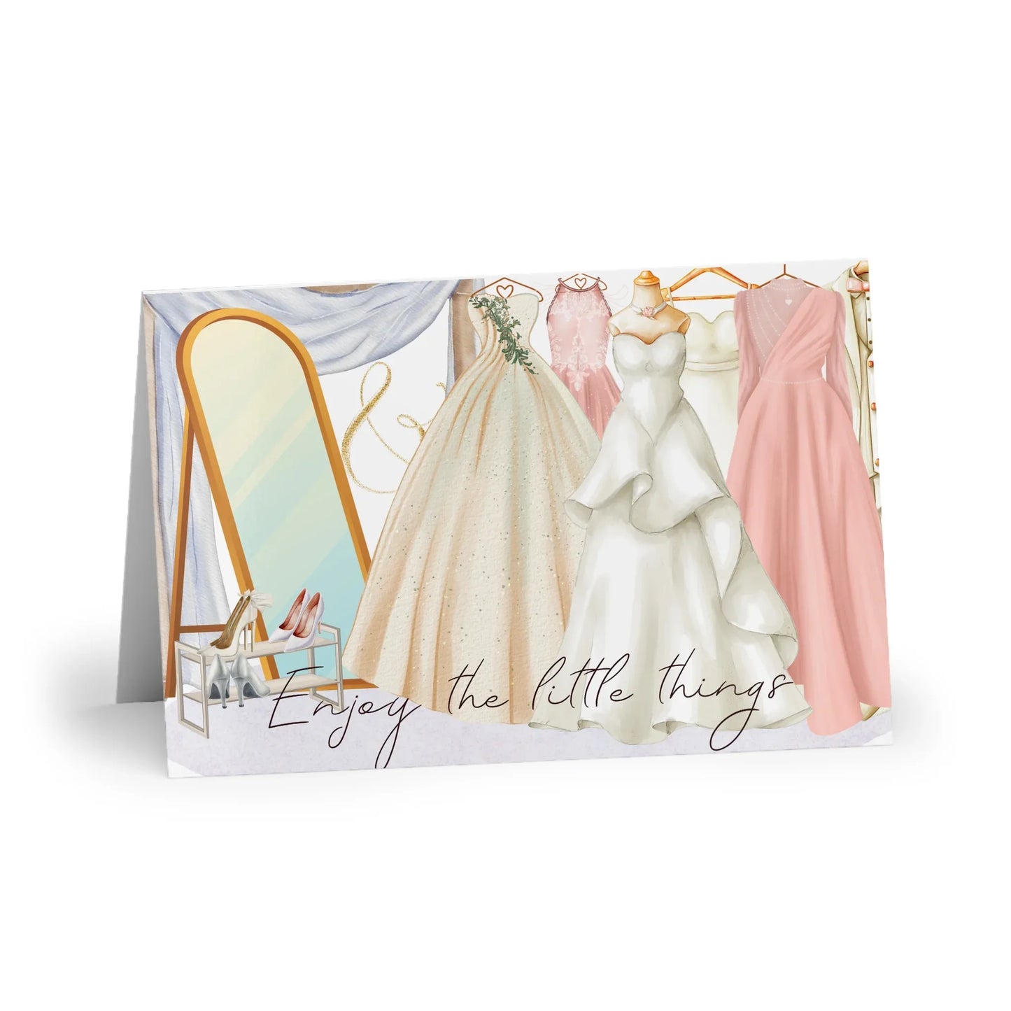 The Dreamer's Bookshop "Wedding Gown" Enjoy the Little Things Card - The Dreamer's Bookshop.