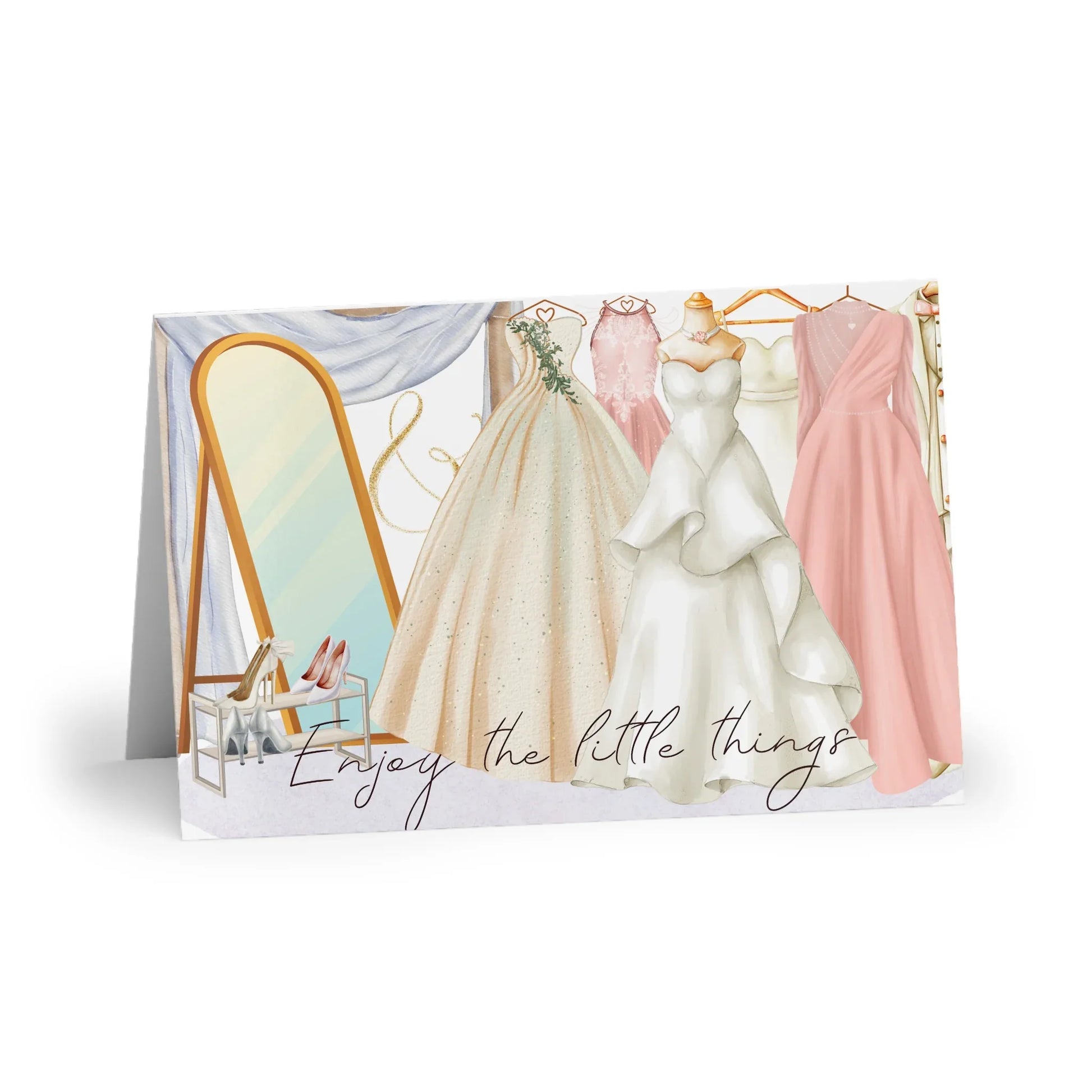 The Dreamer's Bookshop "Wedding Gown" Enjoy the Little Things Card - The Dreamer's Bookshop.