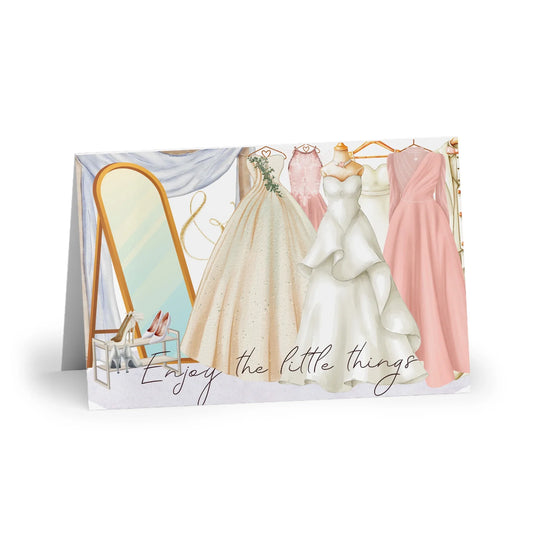 The Dreamer's Bookshop "Wedding Gown" Enjoy the Little Things Card - The Dreamer's Bookshop.