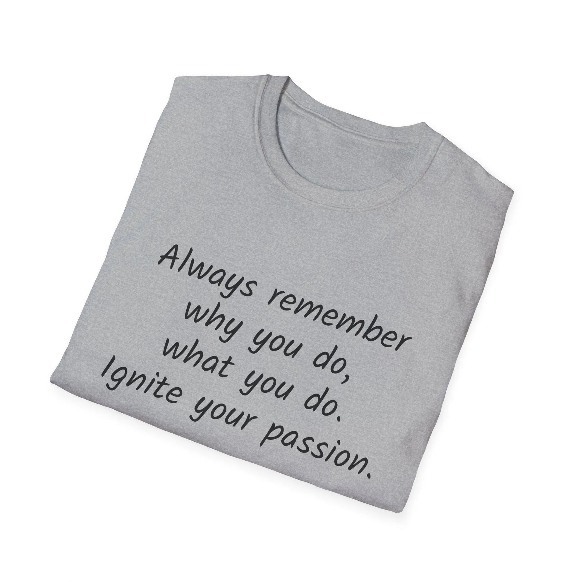 Inspirational Unisex T-Shirt - "Ignite Your Passion" - The Dreamer's Bookshop.